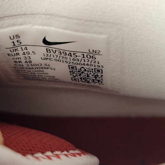 Nike Alpha Menace Pro 2 Alabama Crimson Tide Football Cleats BV3945-106 Size 15 - Picture 6 of 6